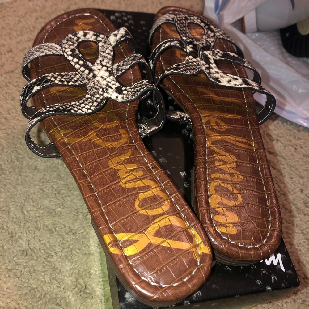 Brand New Sam Edelman Snakeskin Sandals